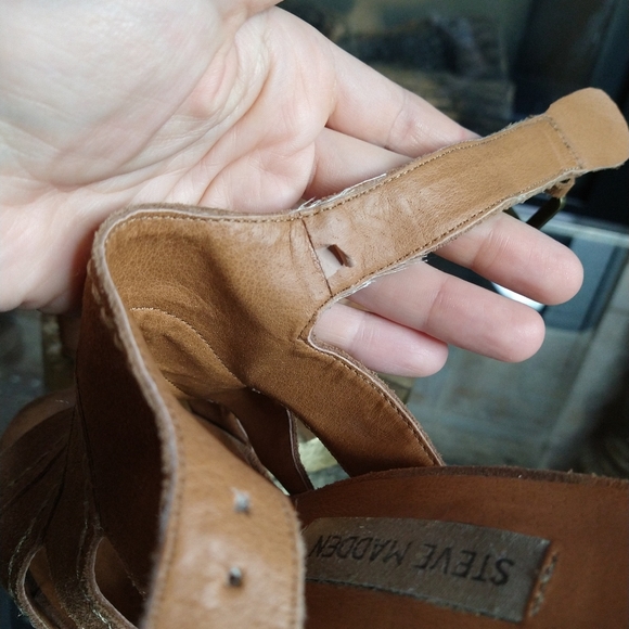 Steve Madden P-Ricki Tan 5" Heel block strappy - Picture 9 of 9